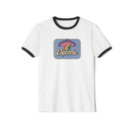 Electric Bolt Retro Ringer Tee (Unisex)